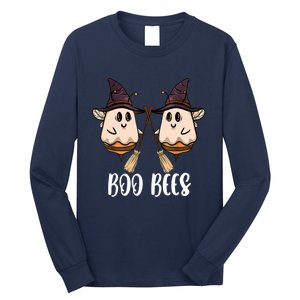 Funny Boo Bees Couples Witch Halloween Costume Ghost Long Sleeve Shirt