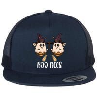 Funny Boo Bees Couples Witch Halloween Costume Ghost Flat Bill Trucker Hat