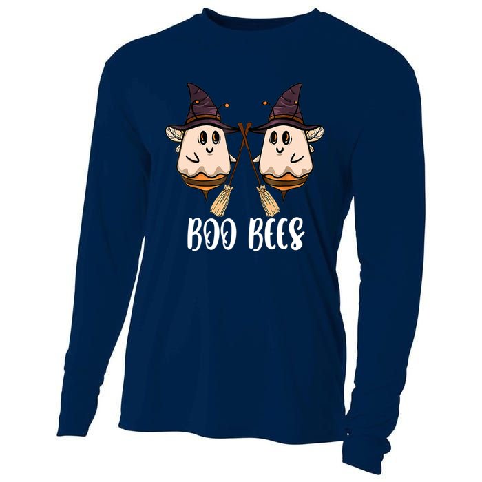 Funny Boo Bees Couples Witch Halloween Costume Ghost Cooling Performance Long Sleeve Crew