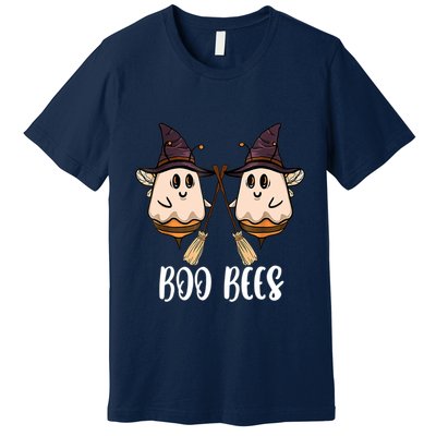 Funny Boo Bees Couples Witch Halloween Costume Ghost Premium T-Shirt