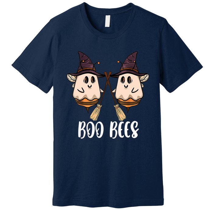 Funny Boo Bees Couples Witch Halloween Costume Ghost Premium T-Shirt