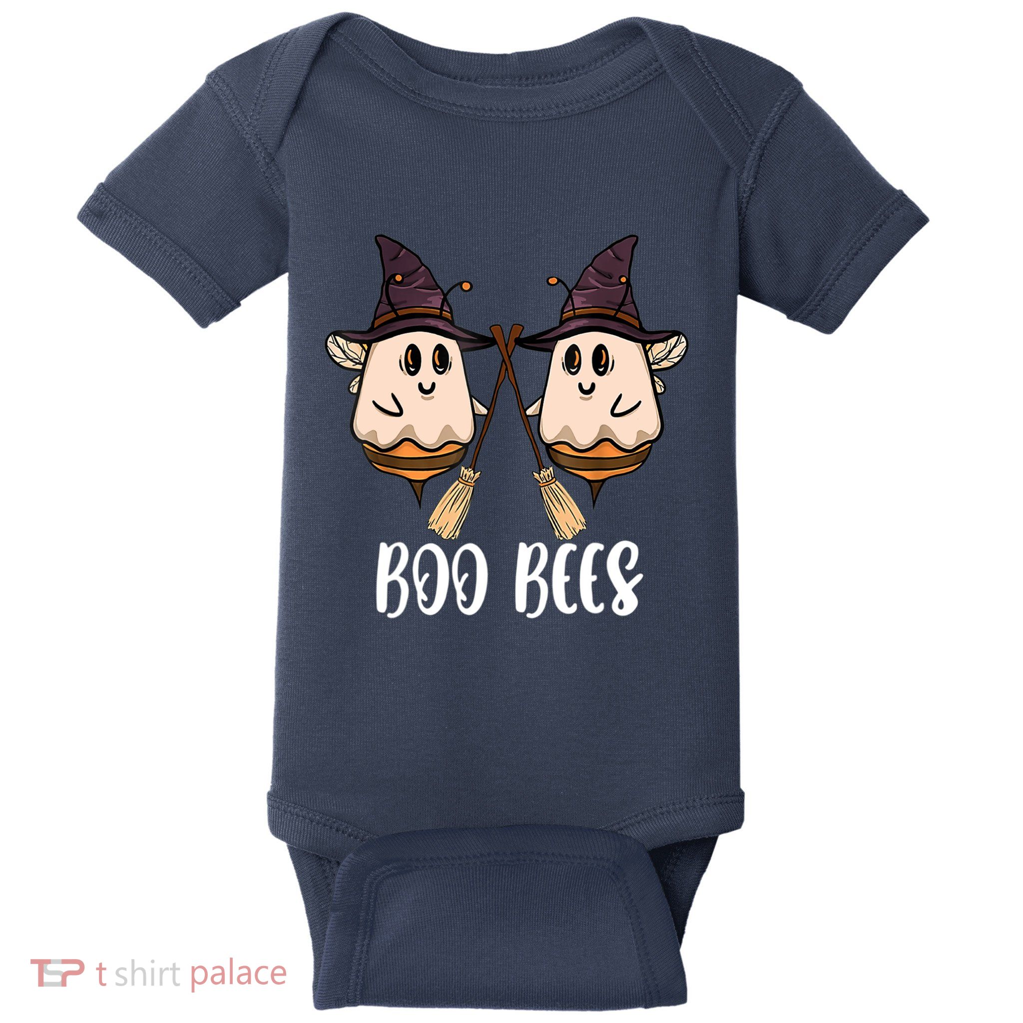 Funny Boo Bees Couples Witch Halloween Costume Ghost Baby Bodysuit