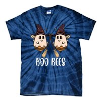 Funny Boo Bees Couples Witch Halloween Costume Ghost Tie-Dye T-Shirt