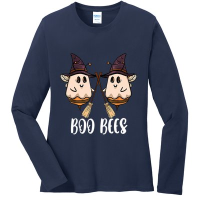Funny Boo Bees Couples Witch Halloween Costume Ghost Ladies Long Sleeve Shirt