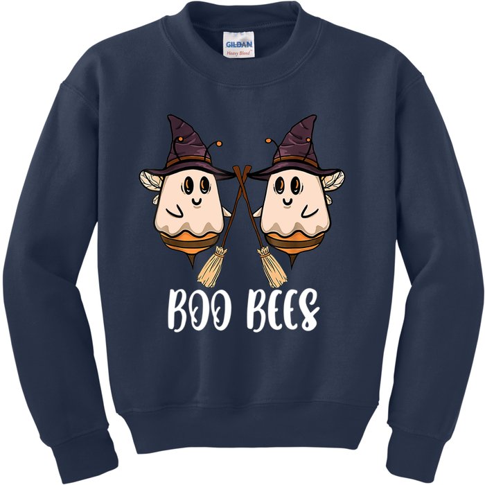 Funny Boo Bees Couples Witch Halloween Costume Ghost Kids Sweatshirt