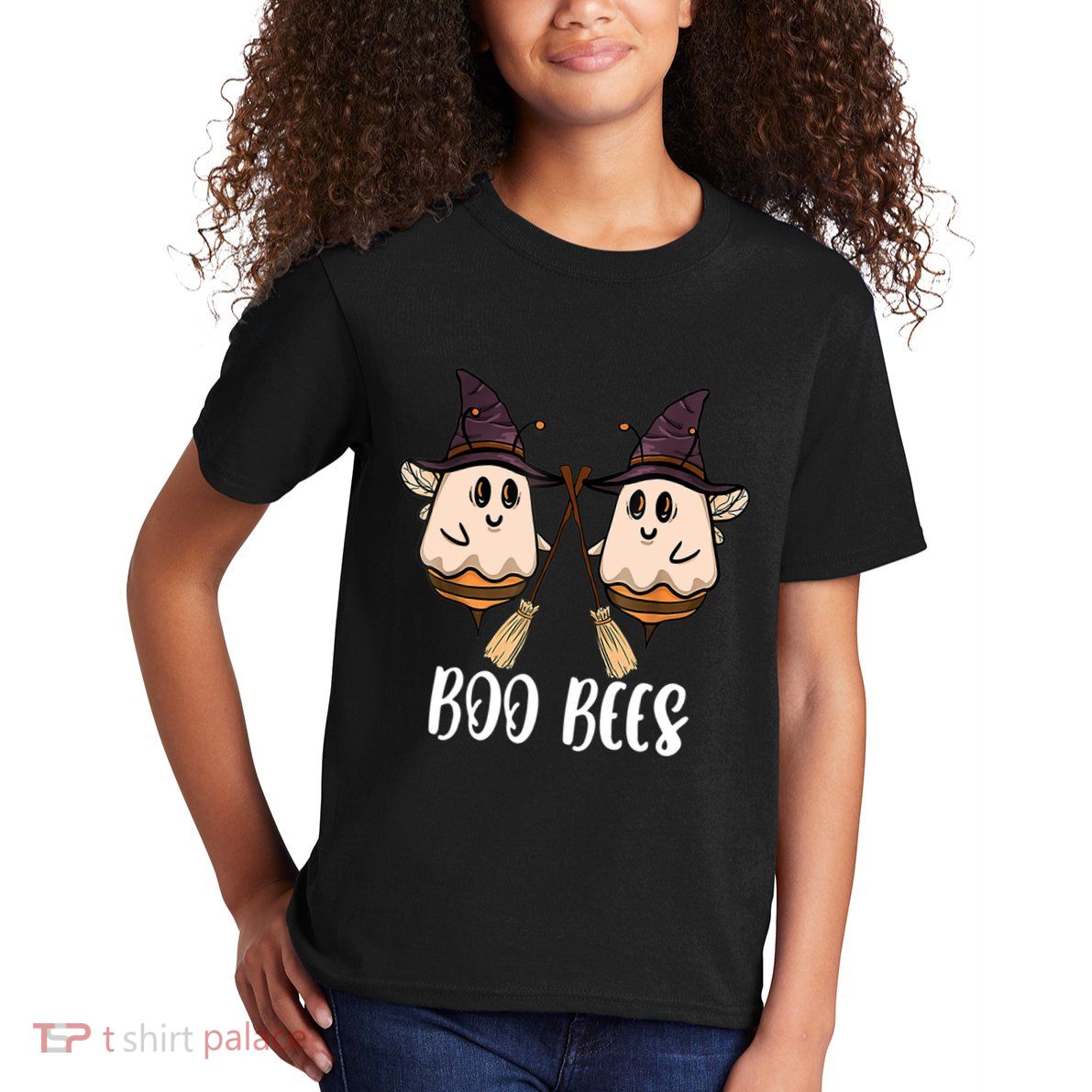 Funny Boo Bees Couples Witch Halloween Costume Ghost Kids T-Shirt