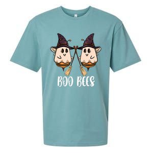 Funny Boo Bees Couples Witch Halloween Costume Ghost Sueded Cloud Jersey T-Shirt