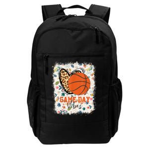 Floral Bleached Basketball Game Day Vibes Basketball Mom Daily Commute Backpack