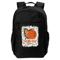 Floral Bleached Basketball Game Day Vibes Basketball Mom Daily Commute Backpack