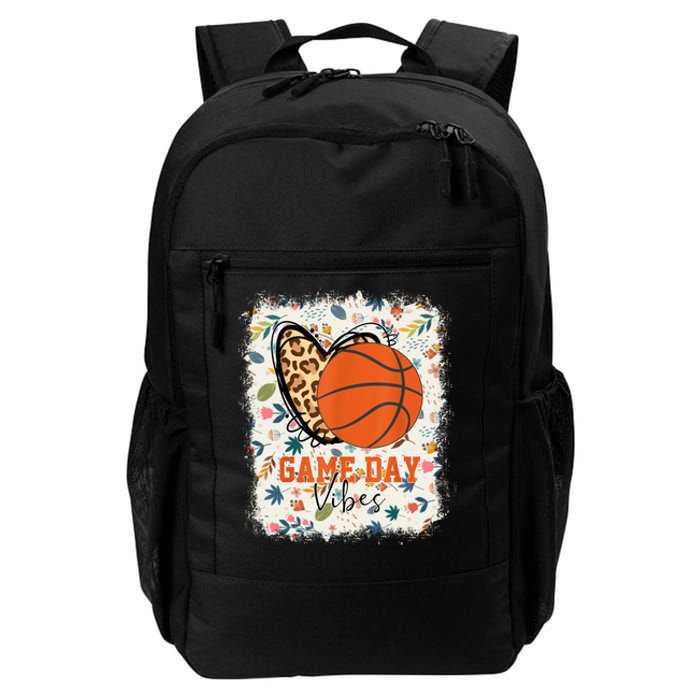 Floral Bleached Basketball Game Day Vibes Basketball Mom Daily Commute Backpack