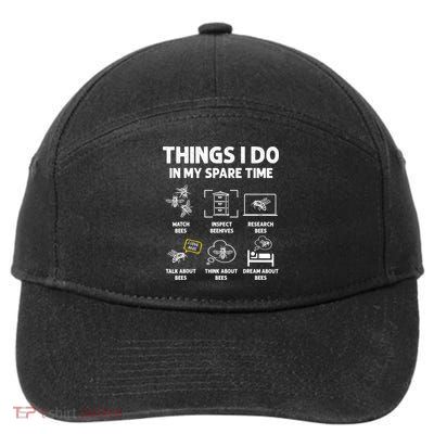 Funny Beekeeper Beekeeping For Beekeeper 7-Panel Snapback Hat
