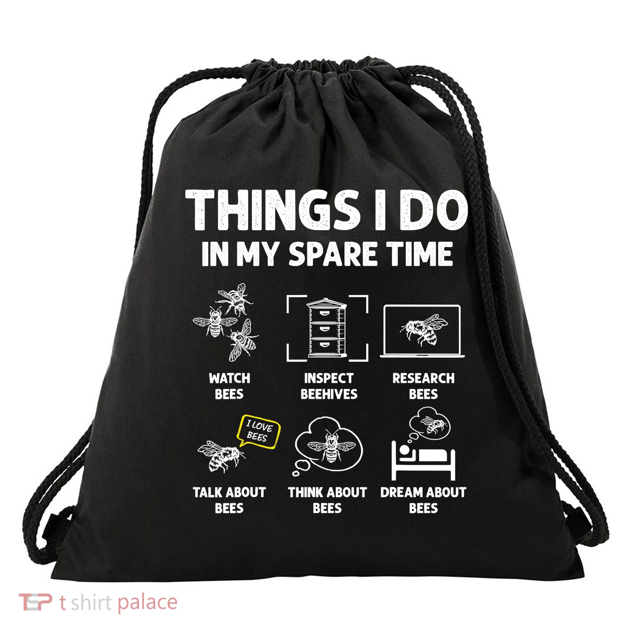 Funny Beekeeper Beekeeping For Beekeeper Drawstring Bag