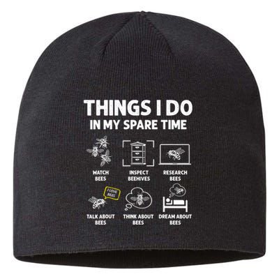 Funny Beekeeper Beekeeping For Beekeeper Sustainable Beanie