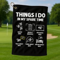 Funny Beekeeper Beekeeping For Beekeeper Golf Towel
