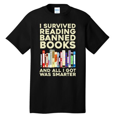 Funny Banned Books Art For  Cool Read Banned Books  Tall T-Shirt