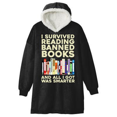 Funny Banned Books Art For  Cool Read Banned Books  Hooded Wearable Blanket