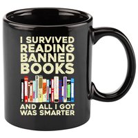 Funny Banned Books Art For  Cool Read Banned Books  11oz C Handle Ceramic Mug