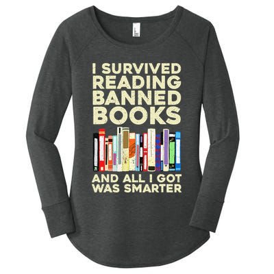 Funny Banned Books Art For  Cool Read Banned Books  Women's Perfect Tri Tunic Long Sleeve Shirt