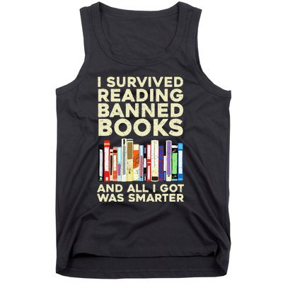 Funny Banned Books Art For  Cool Read Banned Books  Tank Top