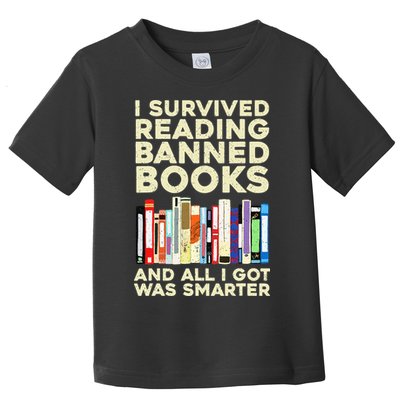 Funny Banned Books Art For  Cool Read Banned Books  Toddler T-Shirt