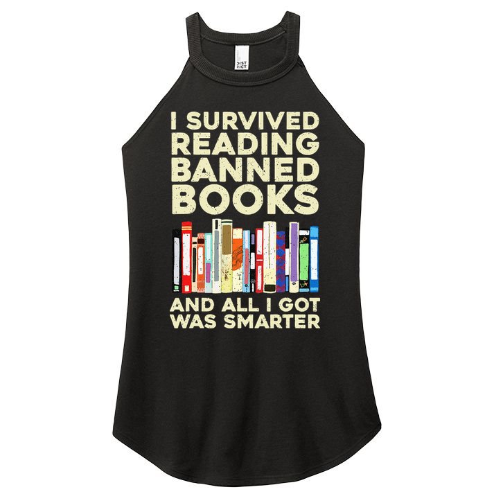 Funny Banned Books Art For  Cool Read Banned Books  Women's Perfect Tri Rocker Tank