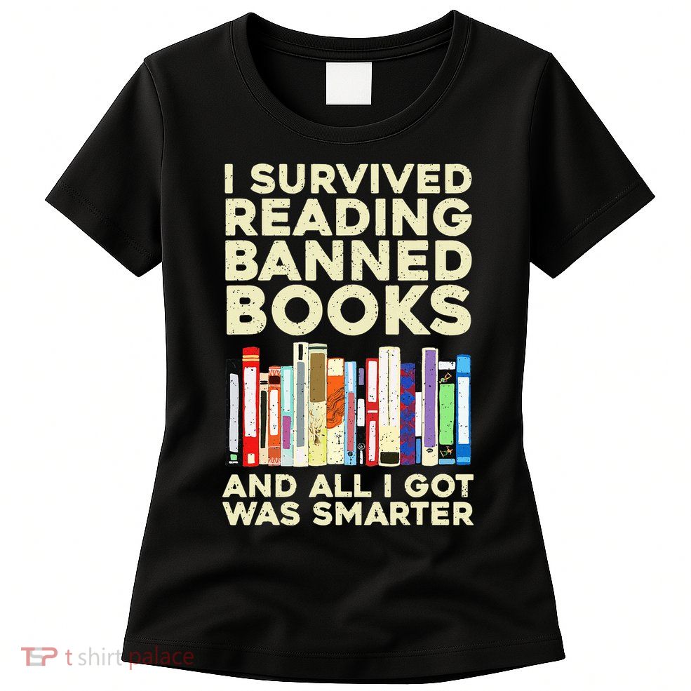 Funny Banned Books Art For  Cool Read Banned Books  Womens T-Shirt
