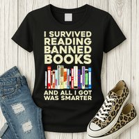 Funny Banned Books Art For  Cool Read Banned Books  Womens T-Shirt