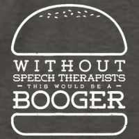 Funny Booger Burger Speech Therapy For Speech Therapist Vector Backpack