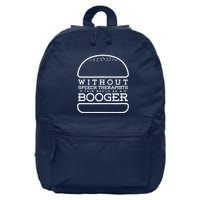 Funny Booger Burger Speech Therapy For Speech Therapist 16 in Basic Backpack