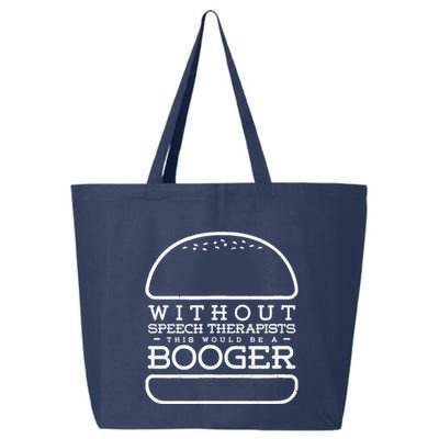 Funny Booger Burger Speech Therapy For Speech Therapist 25L Jumbo Tote