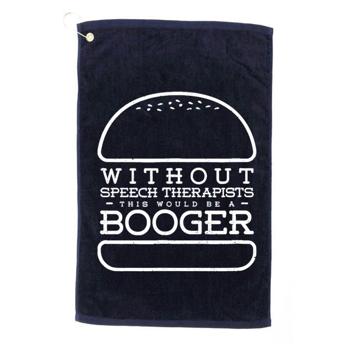 Funny Booger Burger Speech Therapy For Speech Therapist Golf Towel