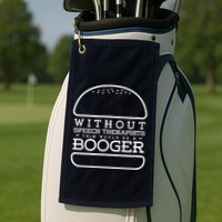 Funny Booger Burger Speech Therapy For Speech Therapist Golf Towel