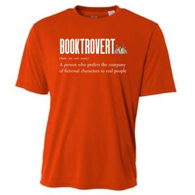 Funny Booktrovert Book Lover Bookish Reading Library Gift Cooling Performance Crew T-Shirt