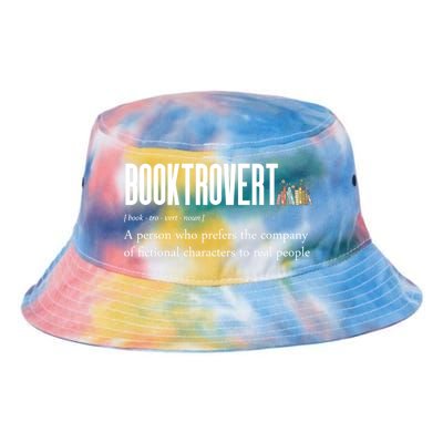 Funny Booktrovert Book Lover Bookish Reading Library Gift Tie Dye Newport Bucket Hat