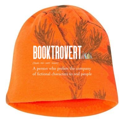 Funny Booktrovert Book Lover Bookish Reading Library Gift Kati - Camo Knit Beanie