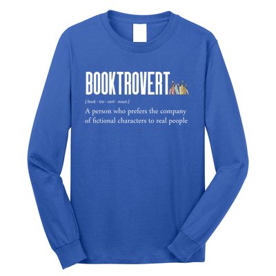 Funny Booktrovert Book Lover Bookish Reading Library Gift Long Sleeve Shirt