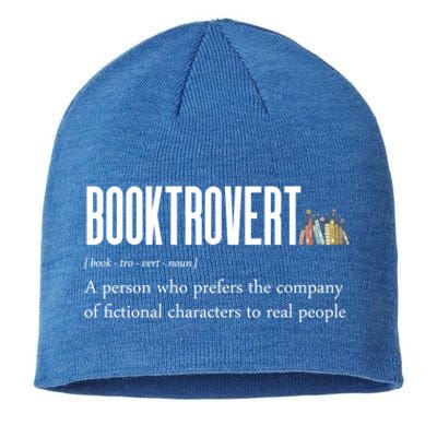 Funny Booktrovert Book Lover Bookish Reading Library Gift Sustainable Beanie