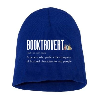 Funny Booktrovert Book Lover Bookish Reading Library Gift Short Acrylic Beanie