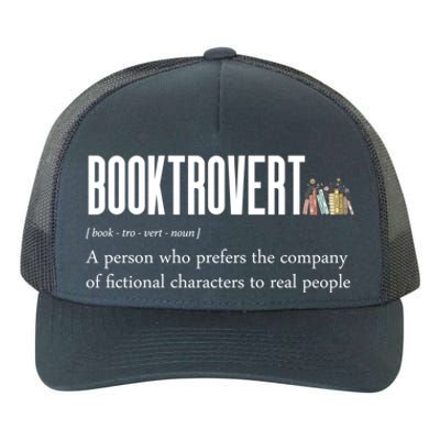 Funny Booktrovert Book Lover Bookish Reading Library Gift Yupoong Adult 5-Panel Trucker Hat