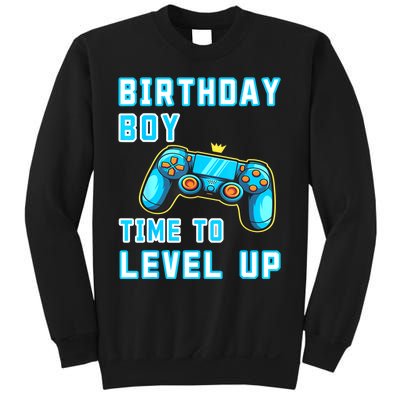 Funny Birthday Boy Time To Level Up Funny Video Game Sweatshirt