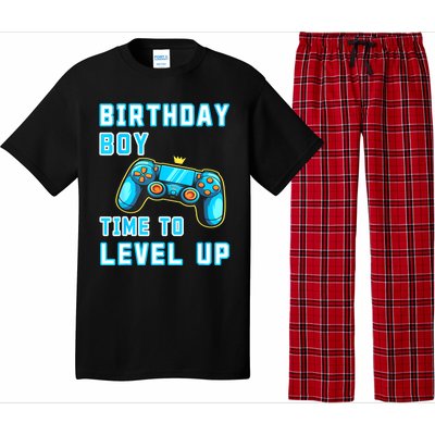 Funny Birthday Boy Time To Level Up Funny Video Game Pajama Set