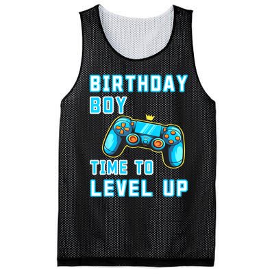 Funny Birthday Boy Time To Level Up Funny Video Game Mesh Reversible Basketball Jersey Tank