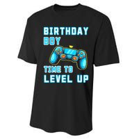 Funny Birthday Boy Time To Level Up Funny Video Game Performance Sprint T-Shirt