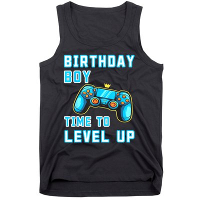 Funny Birthday Boy Time To Level Up Funny Video Game Tank Top