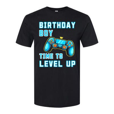 Funny Birthday Boy Time To Level Up Funny Video Game Softstyle CVC T-Shirt