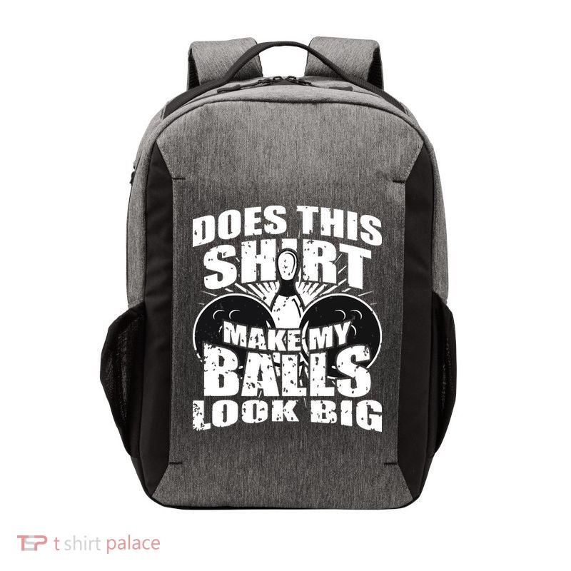 Funny Bowling Ball Shirts Gag Gift Bowling Shirts For Men Vector Backpack