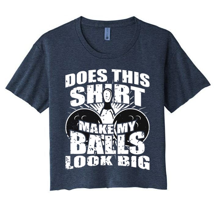 Funny Bowling Ball Shirts Gag Gift Bowling Shirts For Men Women's Crop Top Tee
