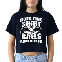 Funny Bowling Ball Shirts Gag Gift Bowling Shirts For Men Women's Crop Top Tee