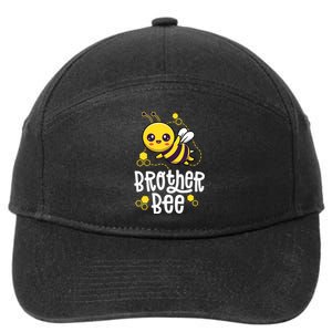 Family Bees Brother Bro First Bee Day Outfit Birthday 7-Panel Snapback Hat