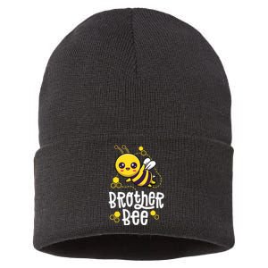 Family Bees Brother Bro First Bee Day Outfit Birthday Sustainable Knit Beanie